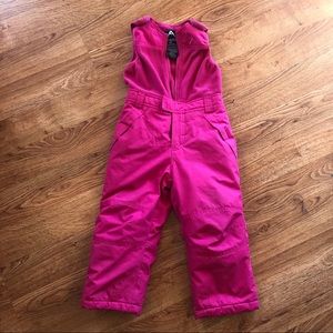 Girls 4T bright pink snow pants